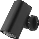 IMEX - Rociador Ducha Efecto Lluvia Basculante 8º a 48º Negro Mate | Rociador Cuadrado Tipo Foco Antical con Conexión 1/2" | Fabricado de Acero Inoxidable S.304 | Recambio Original IMEX