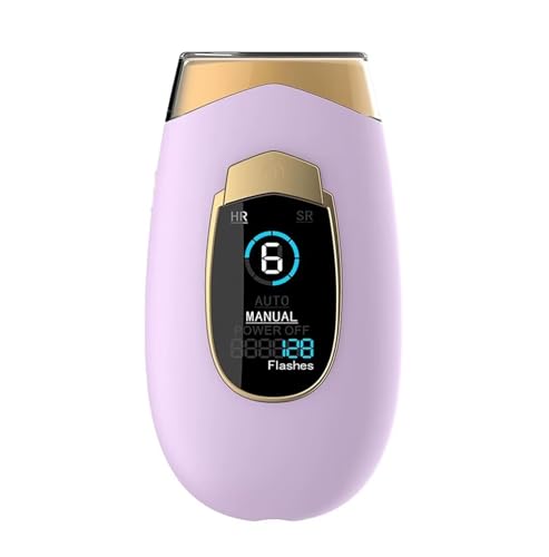 WGQR Depiladora, Tecnología IPL, Detiene el Crecimiento del Vello, Proporcionando una Piel Suave con una Sensación Delicada e Indolora(Lila Claro)