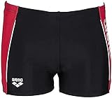 ARENA Jungen B Thrice Jr Short Swim Trunks, Black-anguria-white, 140 EU