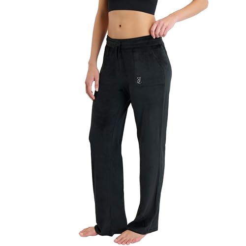 Image of Juicy Couture Women's Velvet Fleece Lounge Pajama Pant with Rhinestones