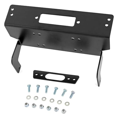 Rough Country Winch Mount for Polaris Ranger 570 Crew (Non-Pro Fit Cage) - Bolt-On UTV Winch Plate, Fits 3,500 6,500 lb Winches