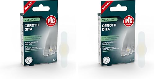 Pic Solution cerotti per vesciche piccoli per dita confezione da 12 pezzi formato 18 x 61 mm