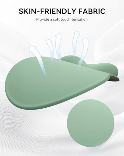 Image of Mouse Pad with Wrist Rest, Ergonomic Mouse Pads for Desk, Office Non-Slip Mousepad with Gel Wrist Support(Green, 10.6''L x 9''W)