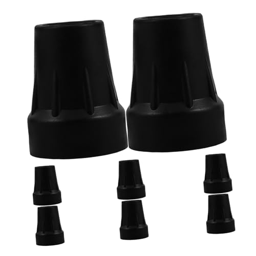 CTIRCHIU 8個 老人向け滑り止め耐摩耗厚手ゴム製杖先チップ 対応 シャワーチェア用交換用脚パッド 安定支援で転倒リスク軽減