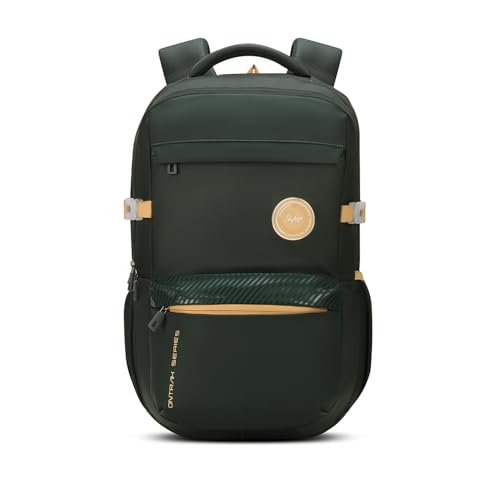 Image of Skybags Ontrak 17 Inch Compatible Laptop Backpack 30L | 3 Compartments with Quick-Access Front Pocket & Rain Cover | Air-Mesh Back Panel & Side Pocket | Office & Travel Backpack for Men & Women