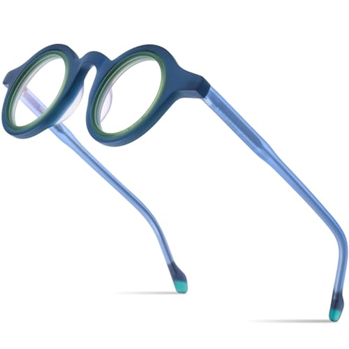 Lunettes rondes style décontracté monture acétate mat pour le quotidien