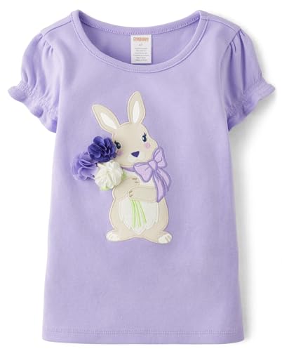 Image of Gymboree Girls' and Toddler Puff Sleeve Embroidered T-Shirt