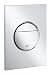 Produktbild GROHE Nova Cosmopolitan S | WC- Betätigungsplatte für Rapid SL | S-Size, 130 x 172 mm, 2-Mengen- und Start und Stopp-Betätigung, Chrom | 37601000