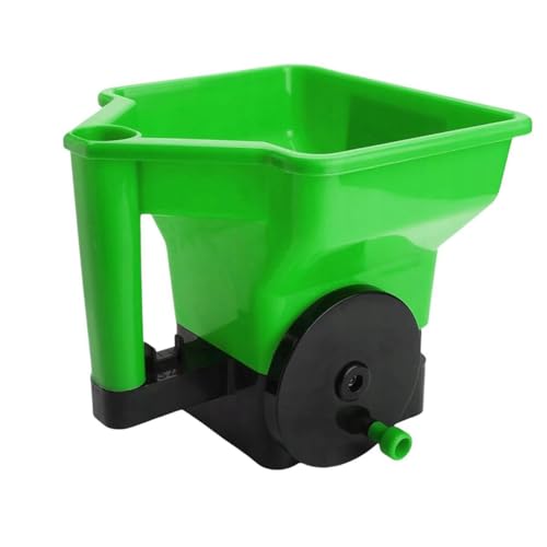 Flaroey Herramienta de Plantación Esparcidor de Mano, Esparcidor de Suministros de Jardín Reutilizable, Esparcidor de Césped Portátil de 3 Litros, Esparcidor Verde de Mano