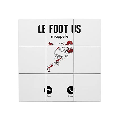 Carreaux céramique décoratif football américain finition premium fresque sport 60x60cm
