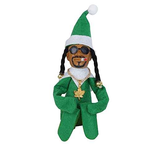 QEPSCJQ Snoop Elf On The Shelf, Snoop On A Stoop Christmas Elf Doll, Handmade Stoop Doll Toys Collect Home Decoration B