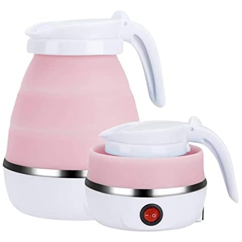 Foldable Kettle, Portable Foldable Electric Kettle For Travel Food Grade Silicone Electric Water Heater Collapses With Separable Power Cord, For Office And Household Electric Kettle Cover