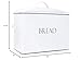 OUTSHINE Farmhouse Bread Box for Kitchen Countertop | White Enamel Bread Storage Container with Fitted Lid | Large Metal Bread Bin for Small Kitchen | Modern Corner Bread Boxes for Kitchen Counter