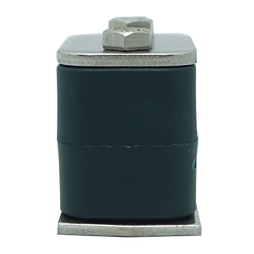 2" Outer Diameter Tube Size Stauff Standard Series Hydraulic Polypropylene Pipe Clamp, With Stainless Steel Ss316 Top Base Plate & Metric Hex Bolts #TOP2