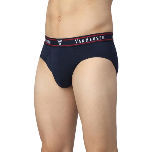 Image of Van Heusen Cotton Men Colour Fresh Briefs - Pack of 1 - Durable Elasticized Waistband, Ultra Soft