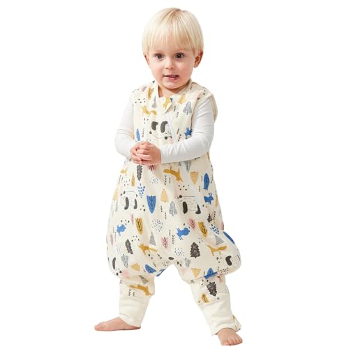 Duomiaomiao Baby Sleeping Bag with Legs, 1.5 TOG, 12-24 Months, Panda