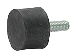 Höhe (mm): 25 Gummipuffer Schwingungsdämpfer einseitig mit Gewindestift M 8 x 23