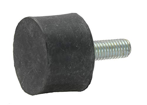 Preisvergleich Produktbild Gummipuffer Schwingungsdämpfer einseitig mit Gewindestift M 6 x 18