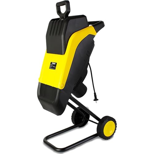 Electric Garden Shredder 2500W Portable Multifunctional Leaf Branch Shredder with 10 Metre Power Cable, Max Diameter 35mm, Suitable for Wood and Tough Garden Debris