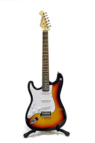 Aria STG-003 3TS L/H Guitarra eléctrica zurda, 3 tonos Sunburst