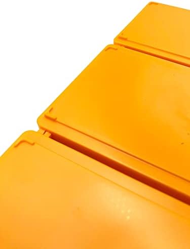 Plastic Storage Drawers Set of 20, Stackable Storage Drawers for Craft Screws Small Parts Organizers and Storage with Dividers and Paper Labels(ORANGE)