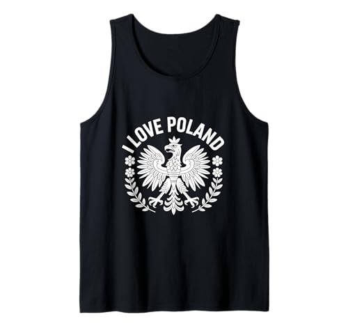 I Love Poland Polish Pride Eagle Art Canotta
