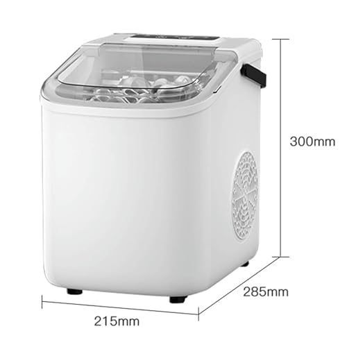 Máquina para hacer hielo de sobremesa AMNOOL, produce hasta 17-22 libras/día, 9 cubos en 6 minutos, con asa de transporte y función de limpieza automática miniatura 2