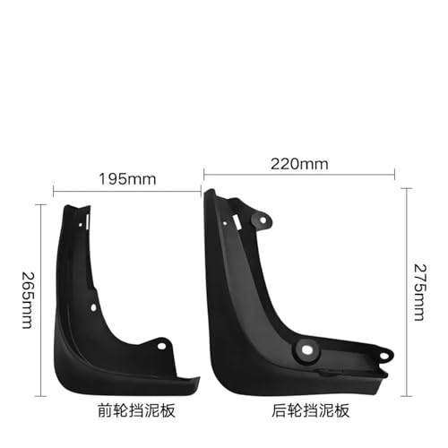 Guardabarros para neumáticos de coche Tesla Model S accesorios 2014-2020 3