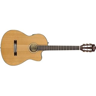 Fender CN-140SCE Touche en nylon noyer naturel avec étui - Les Beatles, Paul McCartney, John Lennon, RIngo Starr, George Harrison