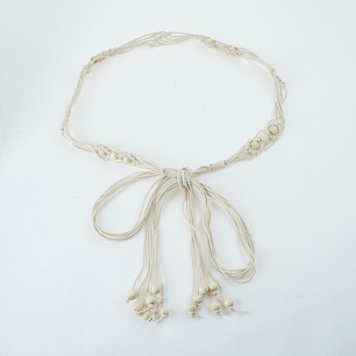 Waistband Women Waist Chain Handmade With Wooden Beads Fringe Detailing Multipurpose Jewelry Gift Ethnic Woven Belt4
