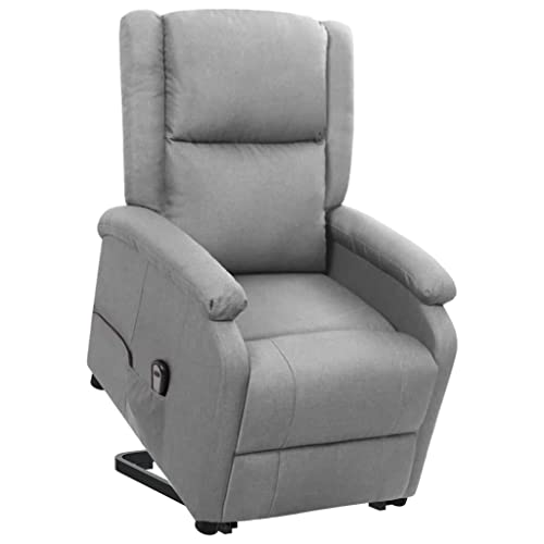 ShGaxin Sillón reclinable de pie, Sillón Relax, Sillones Reclinables, Butaca Reclinable, Sillon Lactancia, Sillon Individual, Sofa Relax, Sofa Individual,de Tela Gris Claro