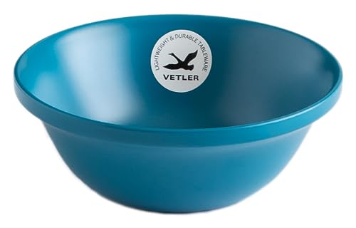 VETLER(ベトラー) 日本製 シリアル サラダ スープ デザート スモールボウル 椀 250ml 食洗機 電子レンジ 対応 軽い 割れにくい レトロ プラスチック (ティール)