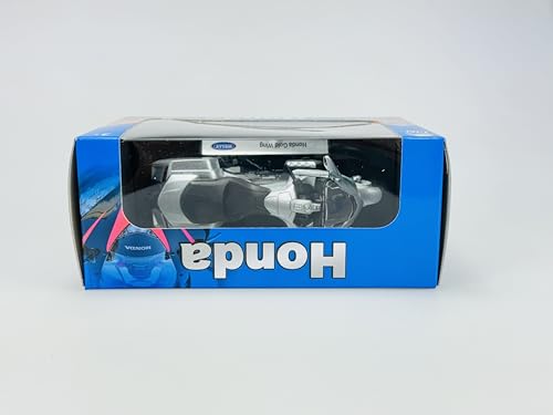 Buosha Welly Hon-da Goldwing Gold Wing Silver 1/18 Modell Motorrad Modellbausatz