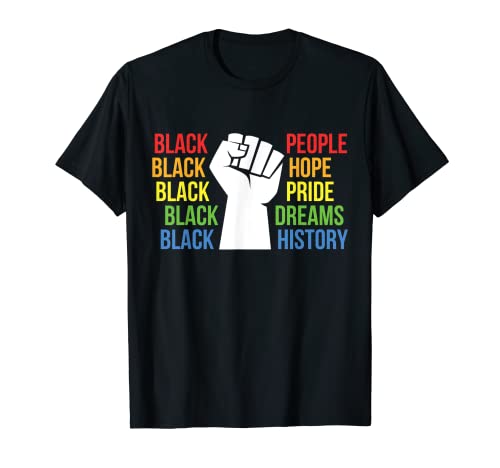Black history month pride dreams speranza regalo afroamericano maglietta
