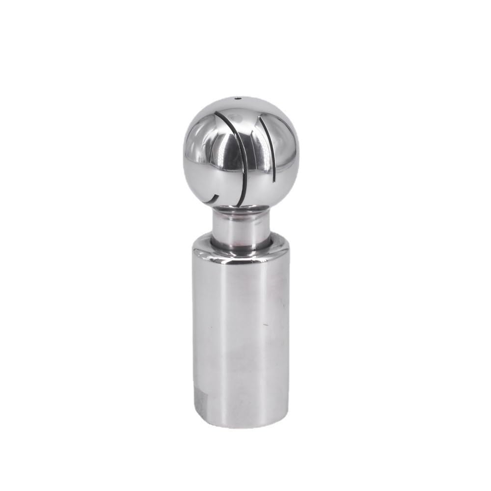 Stainless Rotary Cleaning Efficient 304 Stainless Steel Spray Ball, BSP Female Rotary Spraying Cleaning 1/4inch-2inch 1pc(1 inch)