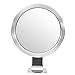 TONGNENGLIU Metal Suction Shaving Mirror Shower Mirror Fogless for Shaving with Razor Holder,Men Women Home Wall Hanging Traveling for Bathroom, Vanity, Bathtub (Round)