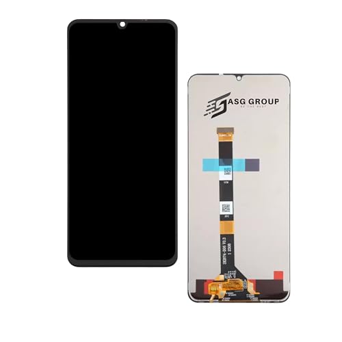 Image of Bezel-Less Display for Realme C53 /C51 /Narzo N53 | HD+ IPS LCD Screen Replacement | Original Quality Black Glass with Touch Panel | Durable, Fast-Response Mobile Display Combo