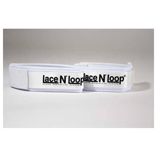 Lace N Loop Boxhandschuhe mit Schnürung, Weiß, 1 Paar
