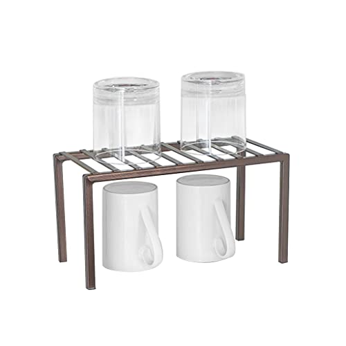 Smart Design Premium Cabinet Storage Shelf - Small - 10.63 X 5.25 Inch - Steel Metal - Rust Resistant - Cupboard, Plate, Dish, Counter And Pantry Organization - Kitchen - Bronze #TOP9