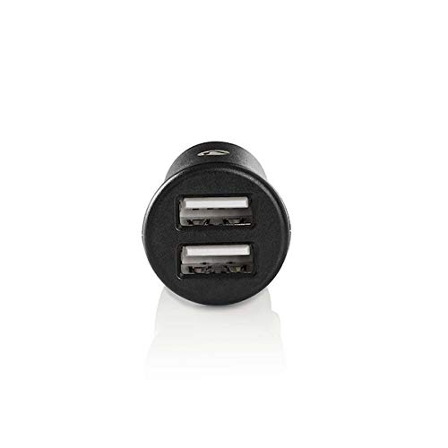 Cargador de mechero doble USB de 5 V, 4,8 A, 24 W, color negro