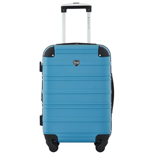 Image of Travelers Club Phoenix Luggage, Blue Moon, 22-Inch Carry-On