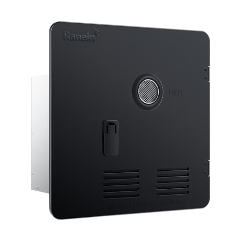 Image of Ranein RV Water Heater Door Kit, 18x18 Inches Black Panel, Compatible with Ranein Models Only