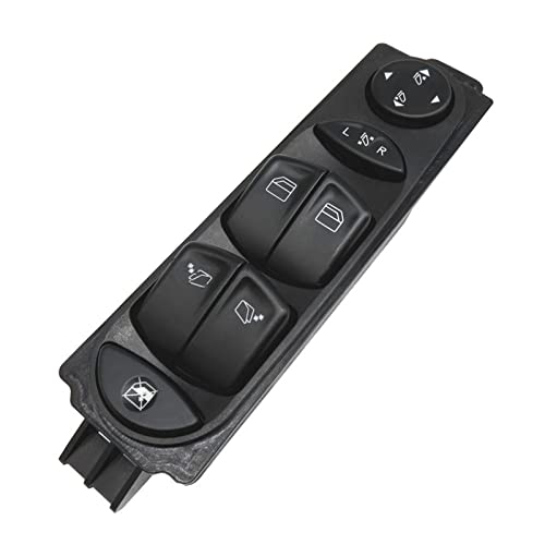Bouton commande vitre électrique pour voyager en Mercedes Viano W639 de 2006 à 2012 noir