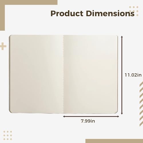 Cuadernos Kraft A4 para evitar la fatiga visual con hojas lisas color crema 5