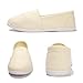 Womens Alpargata Slip On Loafer Flat Shoes Soft Daily Slip-On Casual Arch Support Sneaker Classic Flats Breathable Women's Loafer Canvas Walking Shoes (Beige, US 8)