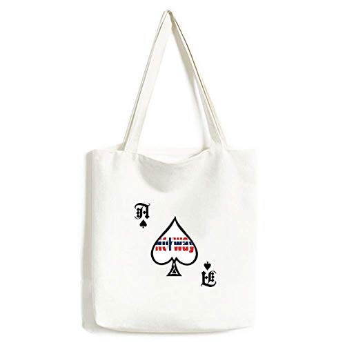 Sac à main drapeau Norvège grand cabas lavable en tissu imprimé nordique