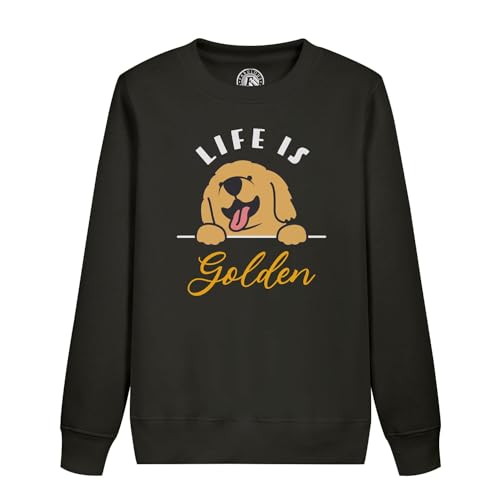 Sweatshirt enfant Golden Retriever en coton confortable - Life is Golden