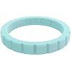 QALO Women's Rubber Silicone Ring, Arrow Strata Rubber Wedding Band, Breathable, Durable Engagement Silicone Ring, 6mm Wide 1.85mm Thick