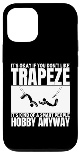 Trapeze Is For Smart People �T�[�J�X �ʔ����󒆃u�����R �A�[�e�B�X�g �X�}�z�P�[�X iPhone 12/12 Pro �p