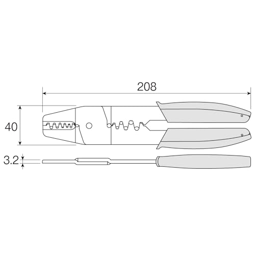 Hozan P-706 Open Barrel Crimper by HOZAN